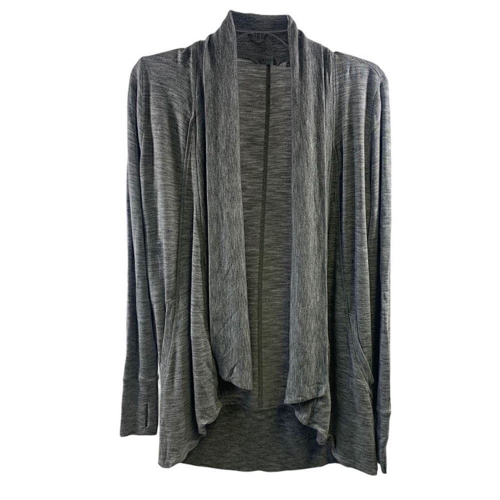 Athleta Gray Waterfall Cardigan Size XXS